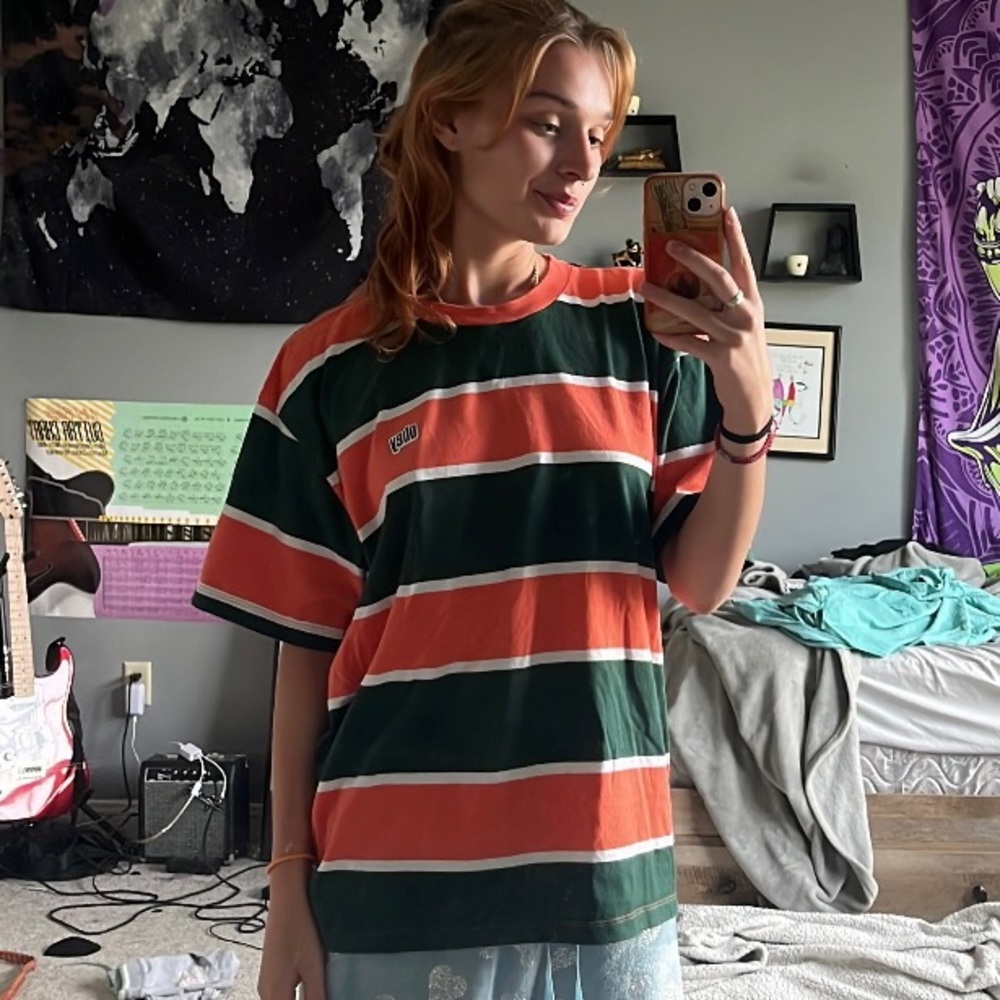 SOLD ,,Obey striped T-shirt